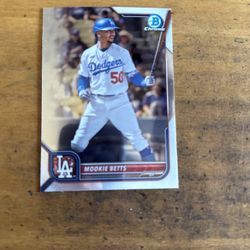 MOOKIE BETTS CHROME BOWMAN CARD
