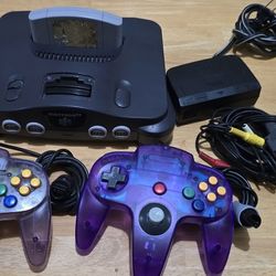 Nintendo 64 With Pokemon Stadium