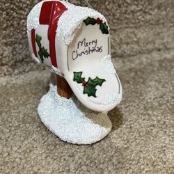 The Christmas collection Christmas ornament club Porcelain Mailbox 4” tall