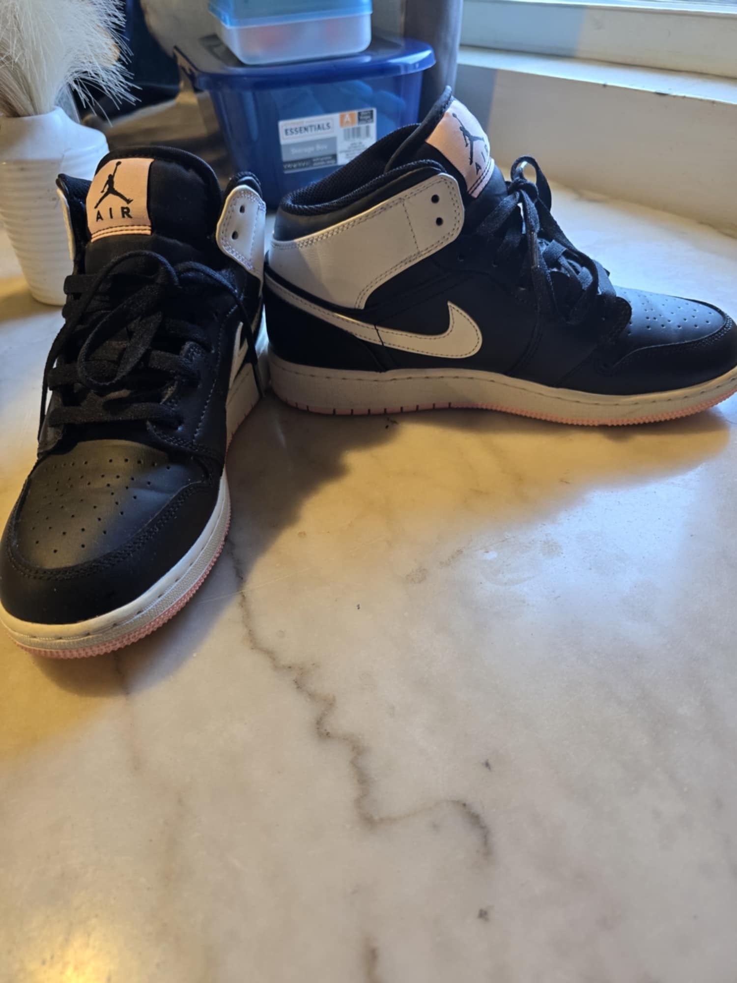 Jordan 1 Mid Arctic Pink
