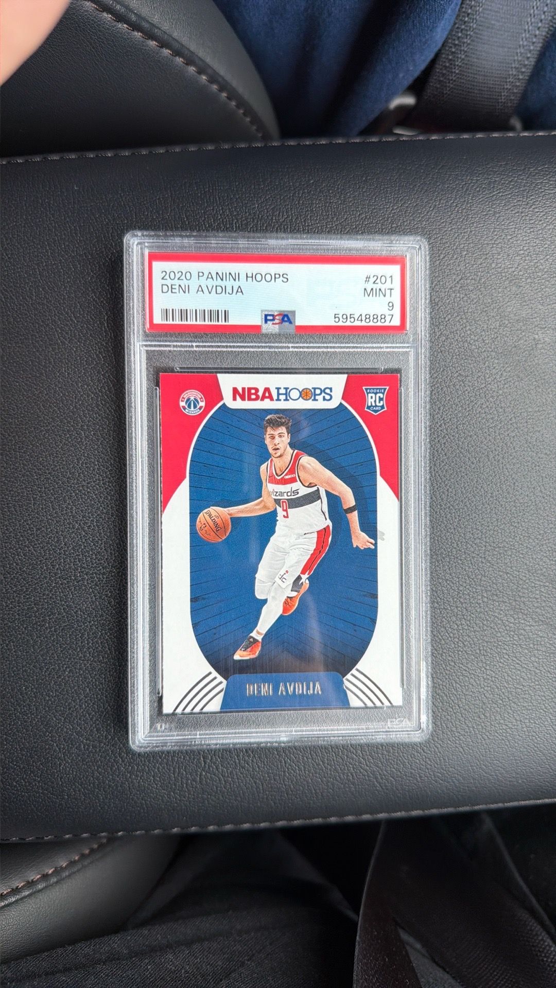 2020 Deni Avdija Panini Hoops Rookie Card PSA 9