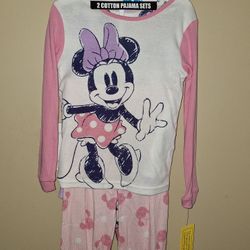 Disney Minnie Mouse Pajamas 2 Sets Size 6
