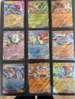 Pokemon cards with binder