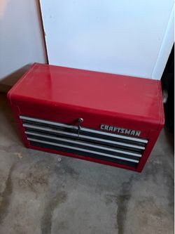 Vintage Craftsman 4-Drawer Metal Tool Chest Top Box w/ Keys 🔥
