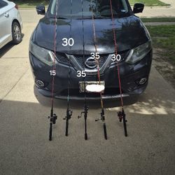 Various Spinning Rods And Reels