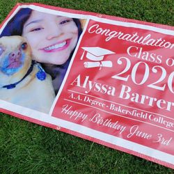 Class of 2022 Grad Banner Size 3ftx6ft Extra Wide