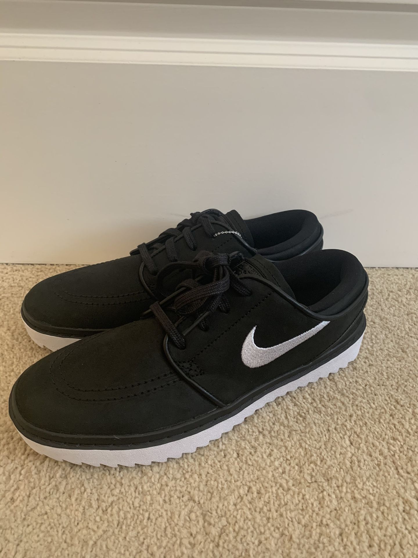 Nike Stefan Janoski Golf Men’s Size 7 Black White Cleats
