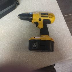 dewalt DC759 Cordless Drill Driver With Battery Tested Works