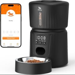 Petory Automatic Cat Feeder -2.4 WIFI 10 Meals Automatic Cat Food Dispenser 