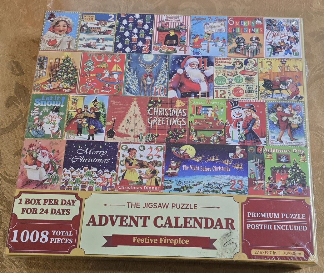 Festive Fireplace Advent Calendar