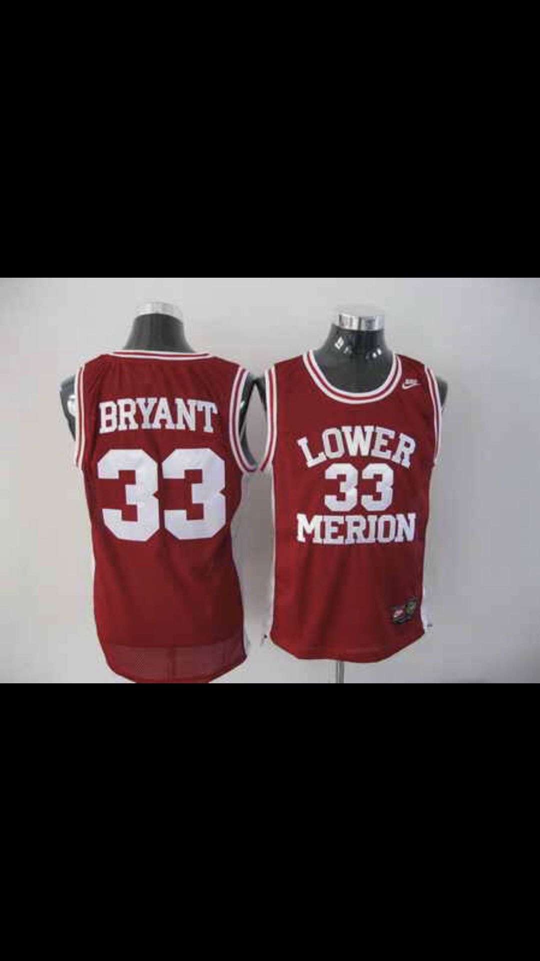 Kobe Bryant #33 Lower Merion High School New Basketball Jersey