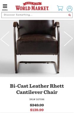 Cost plus world market deals leather chair