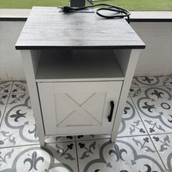 End Table With USB Charging