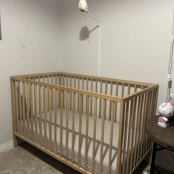 Crib - Natural Wood 