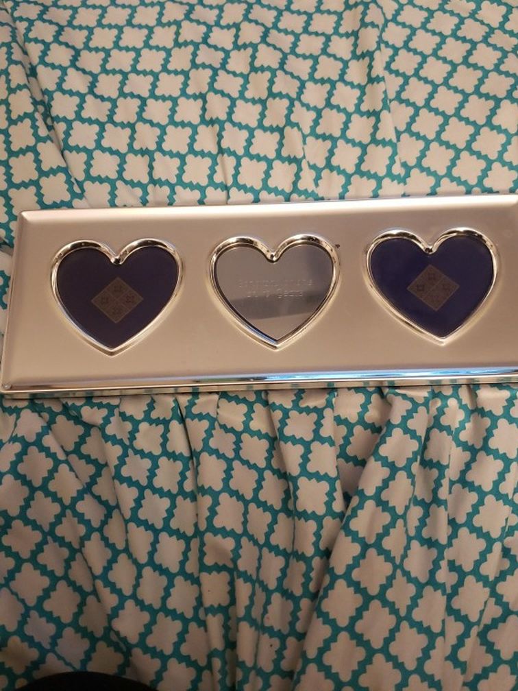 Heart photo frame Congratulations on 10 years engraved