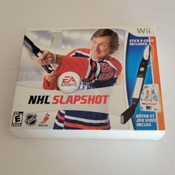 NHL Slapshot Nintendo Wii Bundle Game & Hockey Stick Peripheral 
Accessory Box. New, never been used. Please see the photos. UPC 
0.

Featu