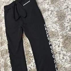 Size S/M/L - Chrome Hearts Logo Sweatpants Black | BRAND NEW!
