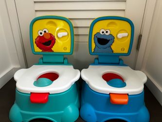 Elmo & Cookie Monster 3-in-1 Potty Training Toilets w/ Sounds – $15 Each or $25 Both