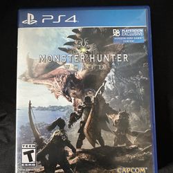 PS4: Monster Hunter - World Video Game