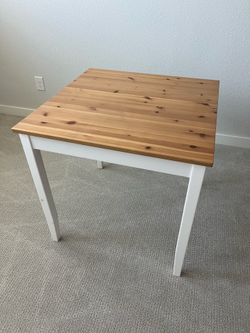 IKEA Square Wood Table Desk white oak