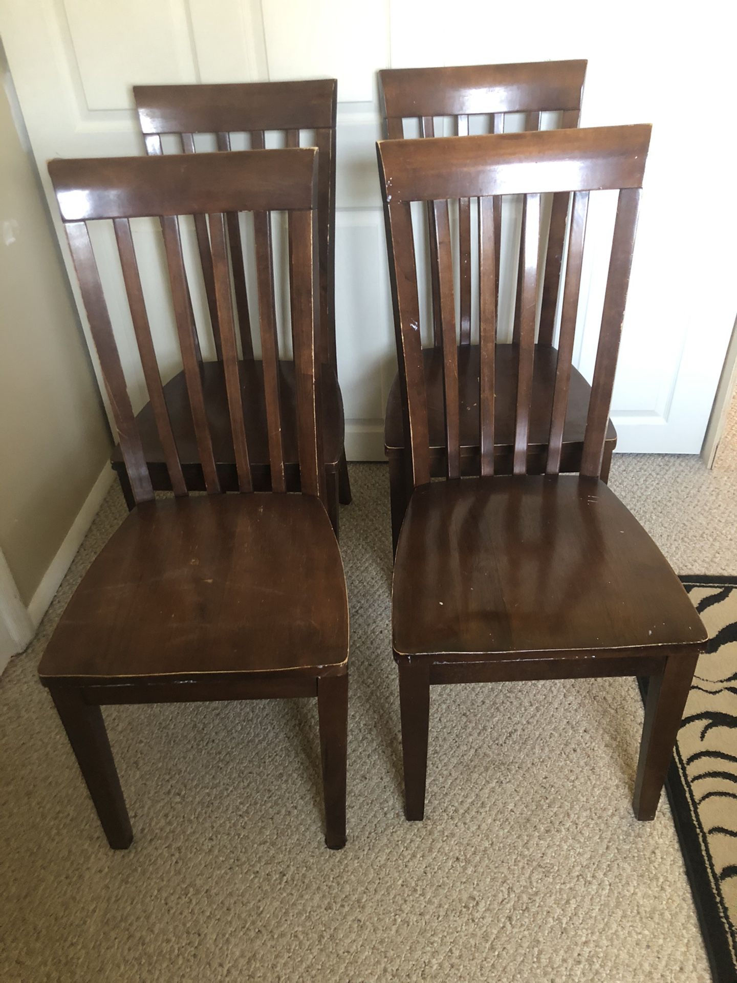 4 Wood chairs