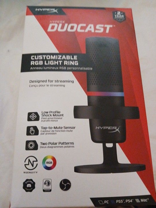 Duocast Led Microphone For Gaming