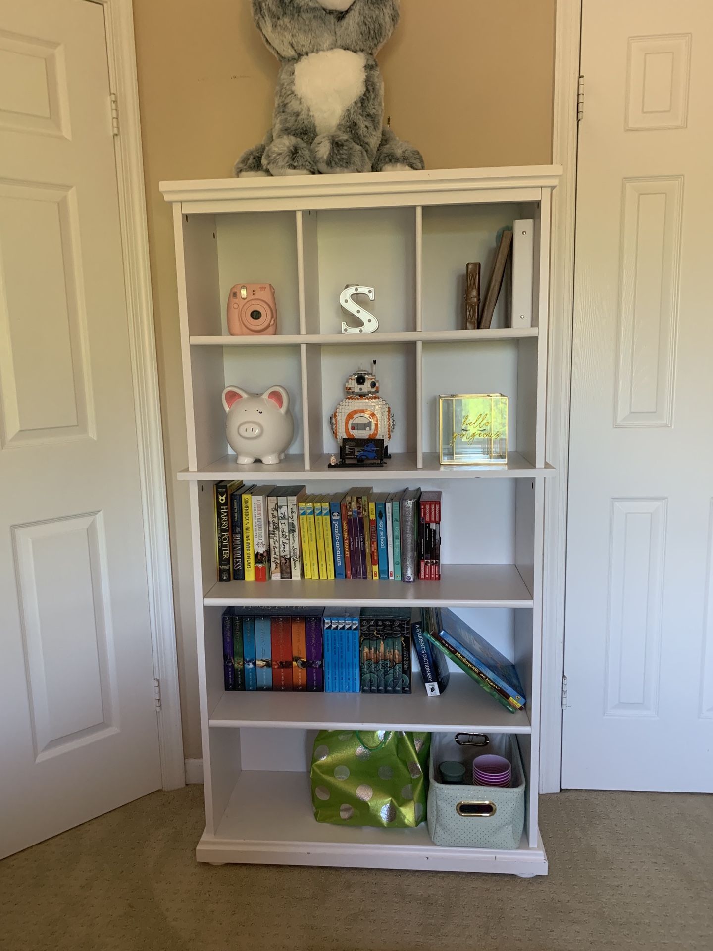 White bookcase