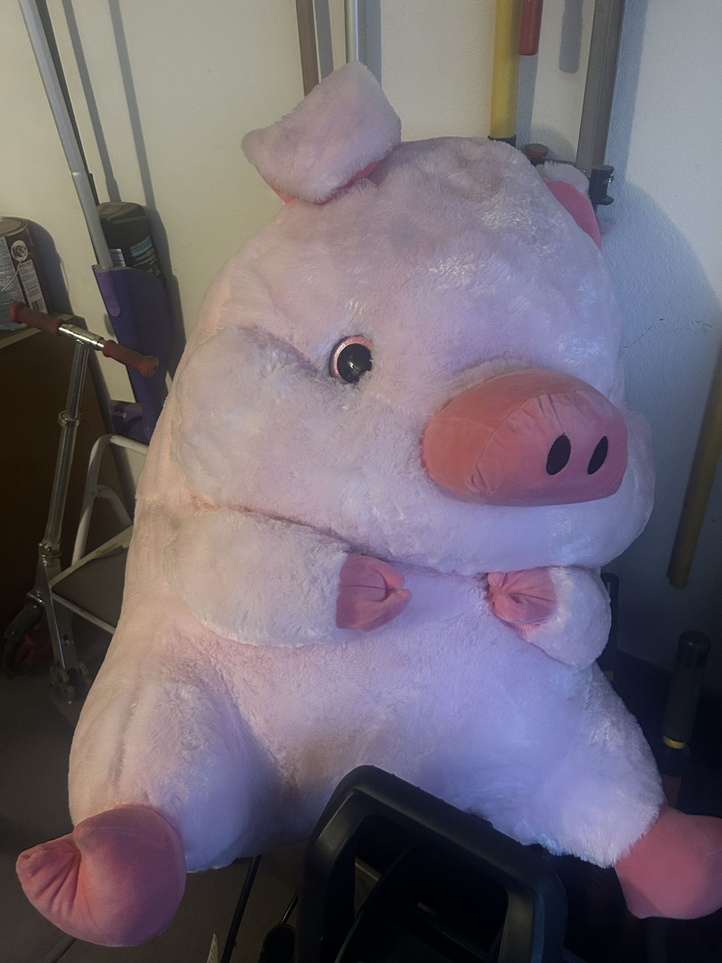 Jumbo Pink Pig Plushie/Stuffed Animal