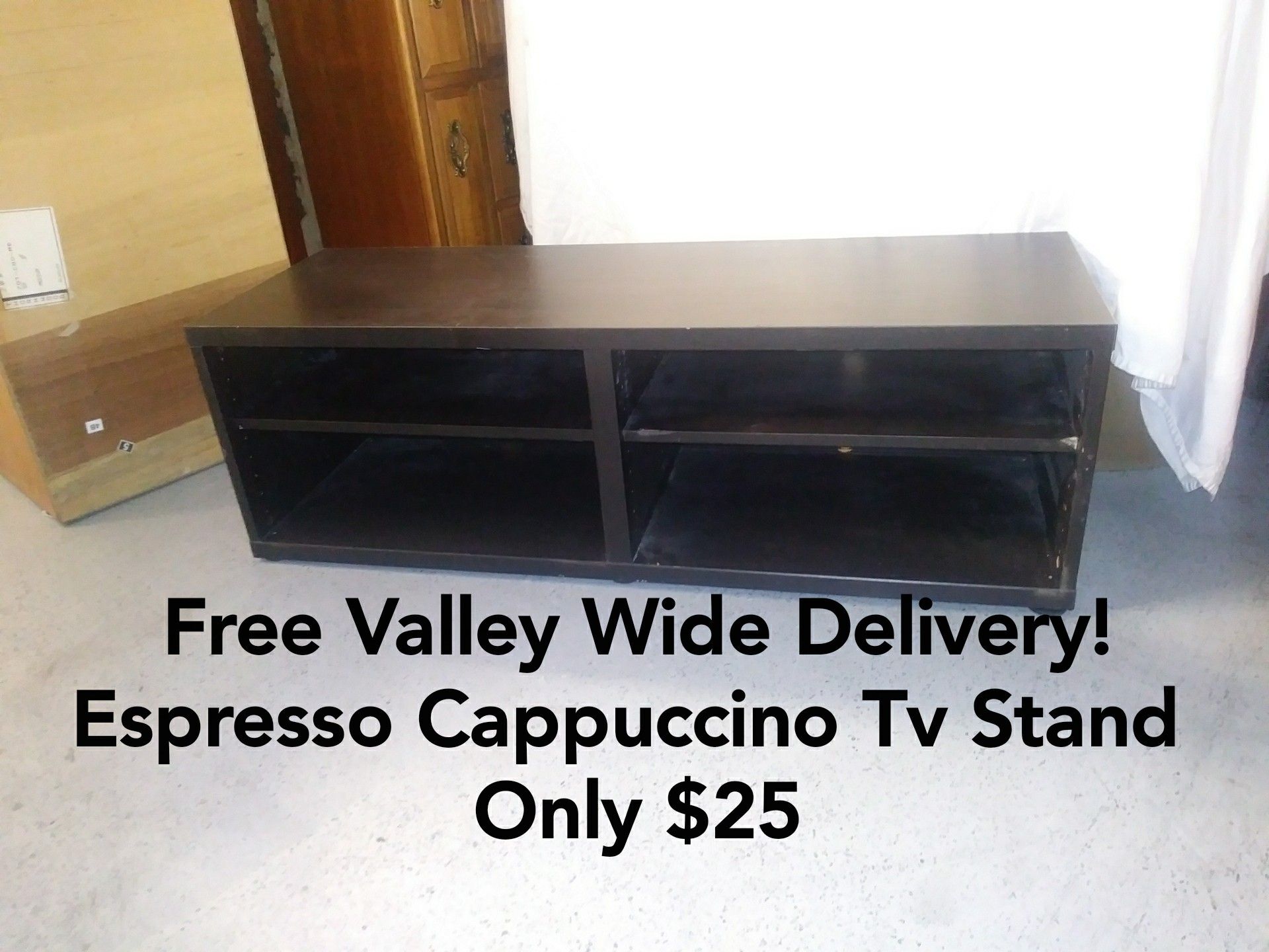 Espresso Cappuccino Tv Television Entertainment Media Stand