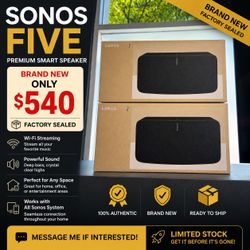 Sonos Five Premium Smart Speaker – Factory Sealed
