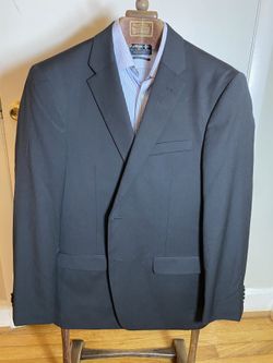 Men’s Tommy Hilfiger Black Classic 2 Piece Suit Jacket 40R Pants 34 - Shipping Available