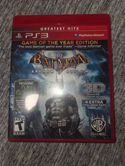 PS3 BATMAN Arkham Asylum Game of the Year Edition