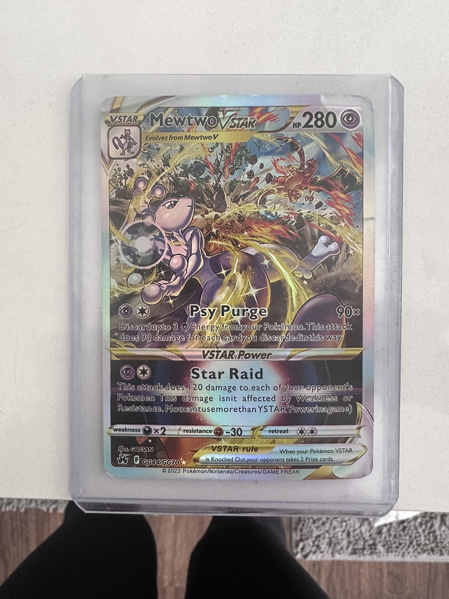 Ultra Rare Mewtew VStar Pokémon Card