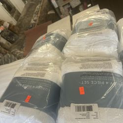 Charisma 4 Pack White Towels