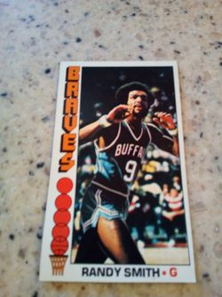 Vintage 1976 Topps basketball/ Randy Smith/ buffalo braves/ guard/ card # 40