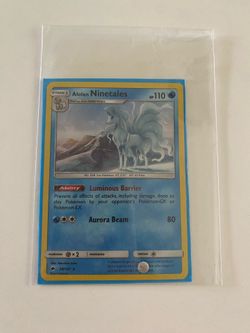 Pokemon Alolan Ninetales (cracked Ice Holo) 28/147 Deck Exclusives Lp