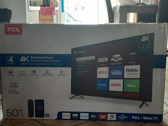 50" Inch TCL smartv 4k roku tv