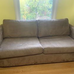 Brown Pull-Out Sofa Bed