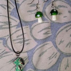 Mushroom Jewelry Set 