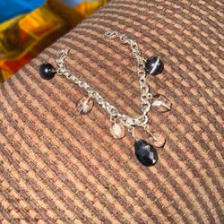 tigers eye charm bracelet