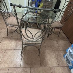 4 Chair Dining Room Table Set