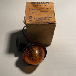 Vintage K-D Lamp Co Clearance  Lamp  Amber Model No.. 506  