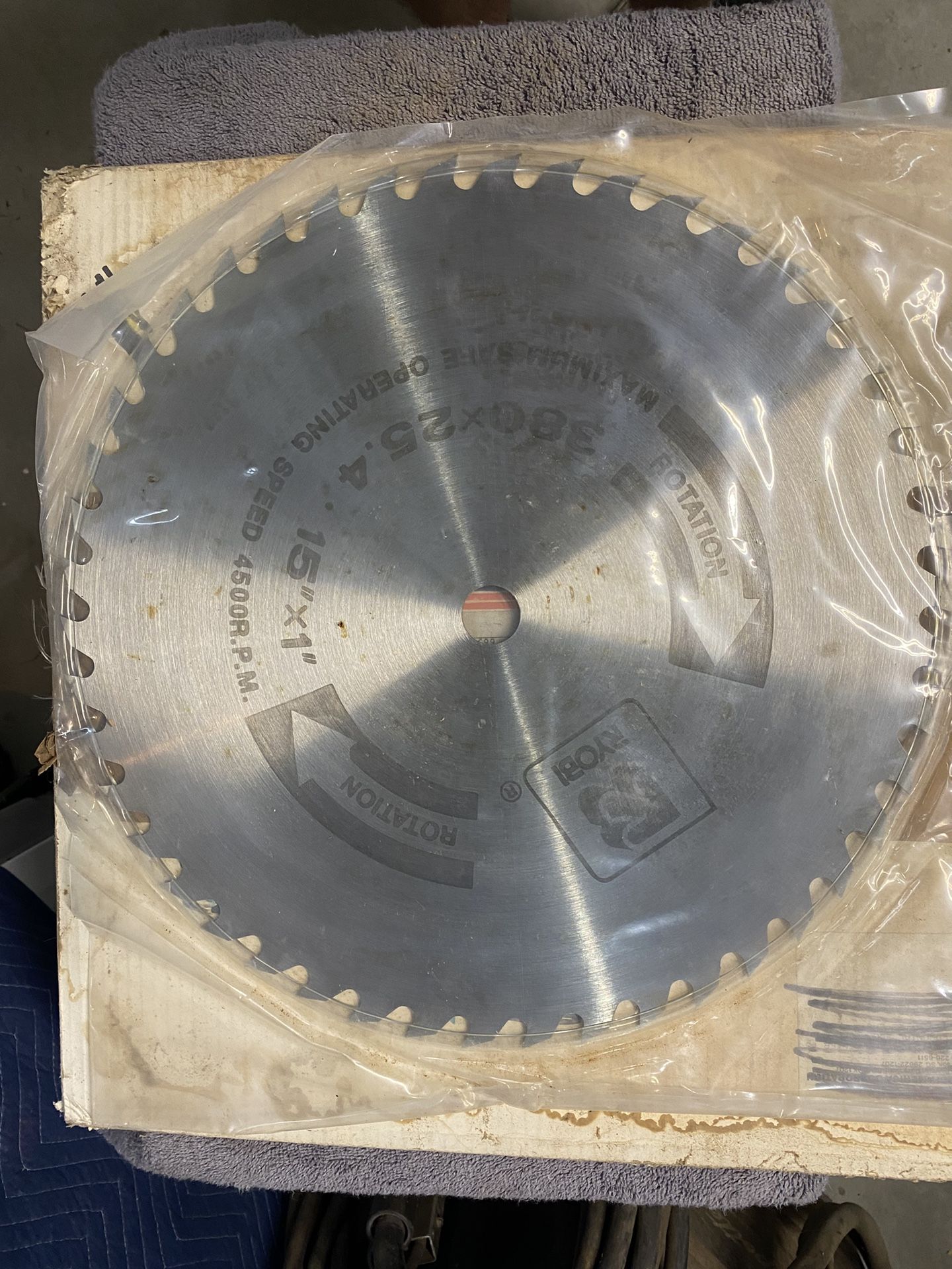 15 In. Ryobi Saw blade -NEW