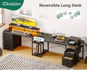 113.4 Inch Long Desk