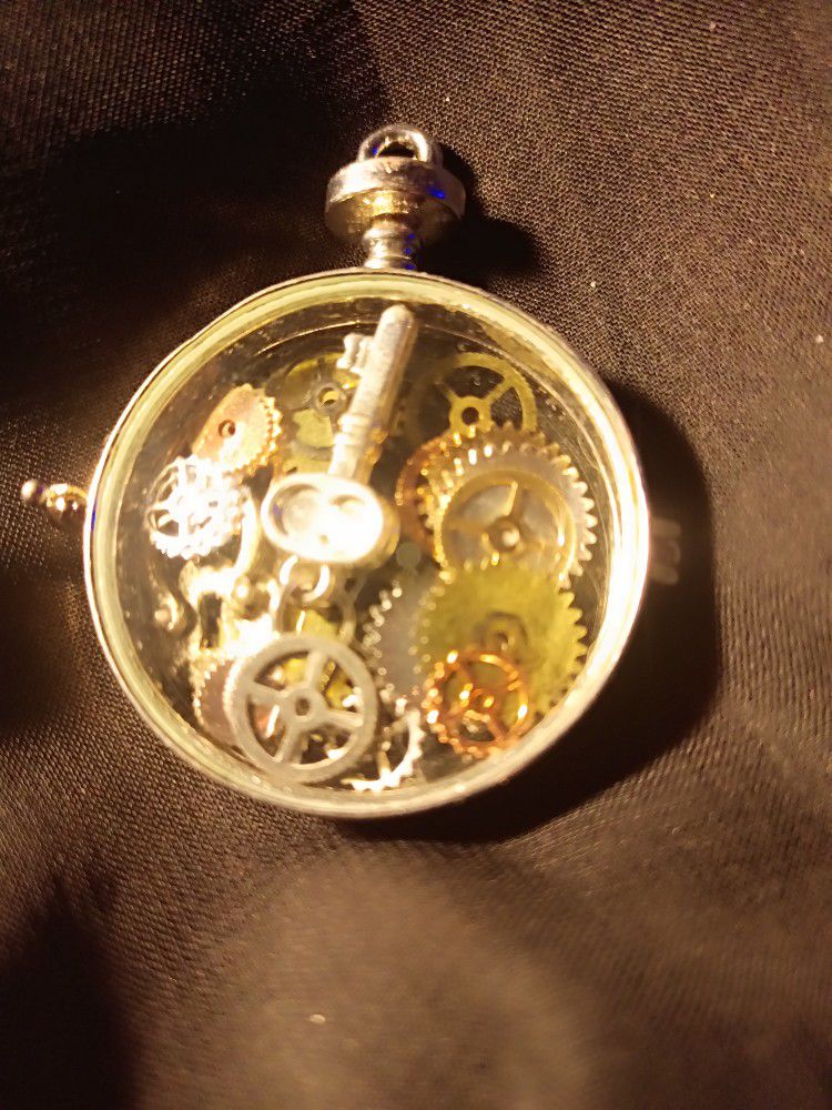 Awesome Steampunk Double Glass Pendant