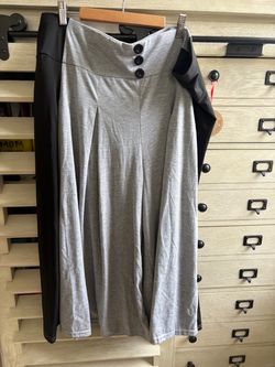 Rosegal 5X Black/Gray Panel Culottes Capris wide leg. New without tags