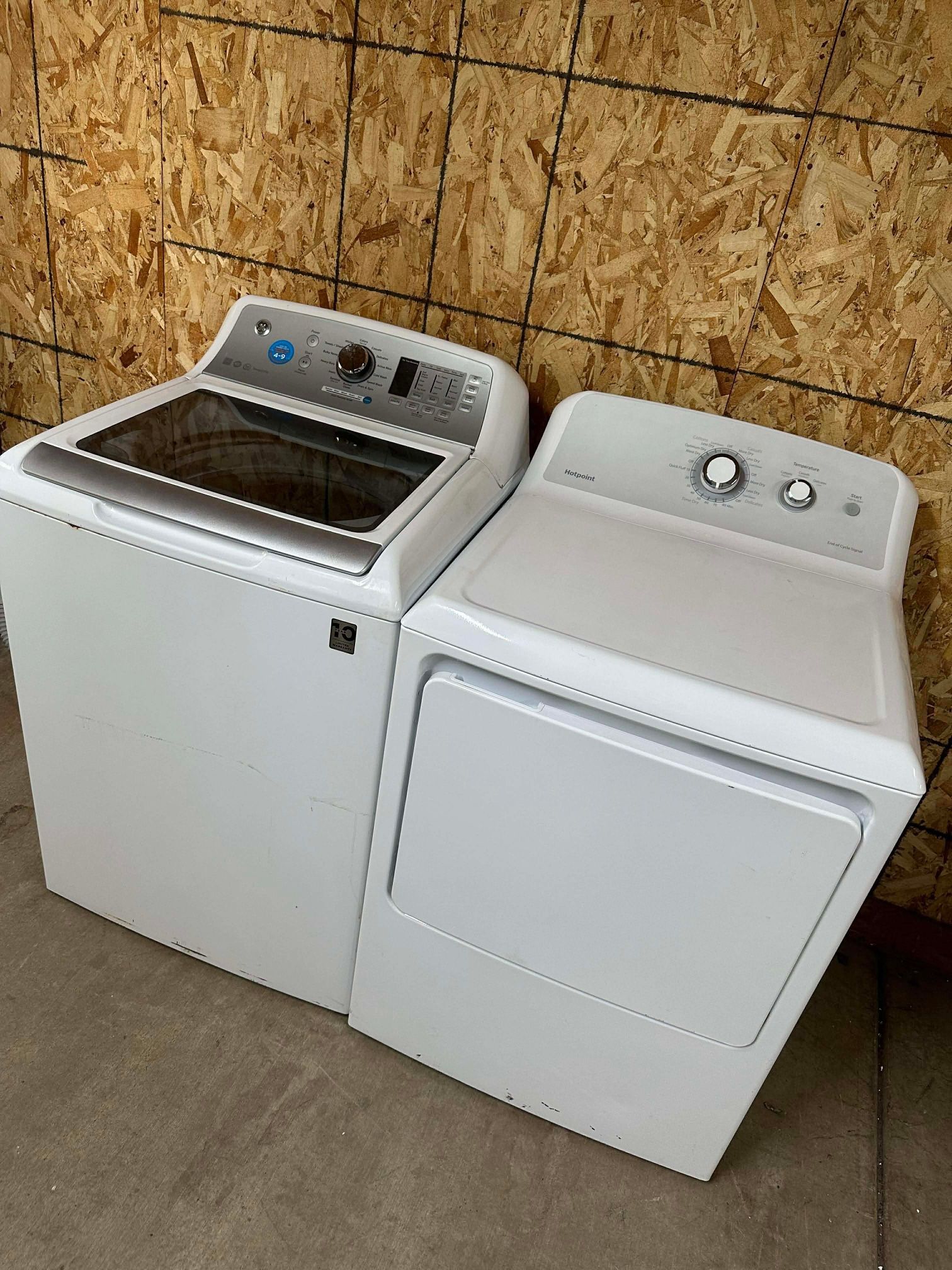 GE washer and gas dryer