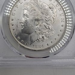 1884 O Morgan Silver Dollar MS 64 PCGS