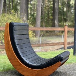 Mid century modern Klein Dienst style Rosewood Sculptural Rocking Chair