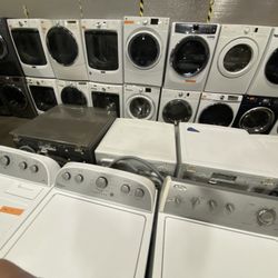 WASHER DRYER FRONT TOP LOADS ELECTRIC SETS FREE WARRANTY ATTACHMENTS DELIVERY ETC.